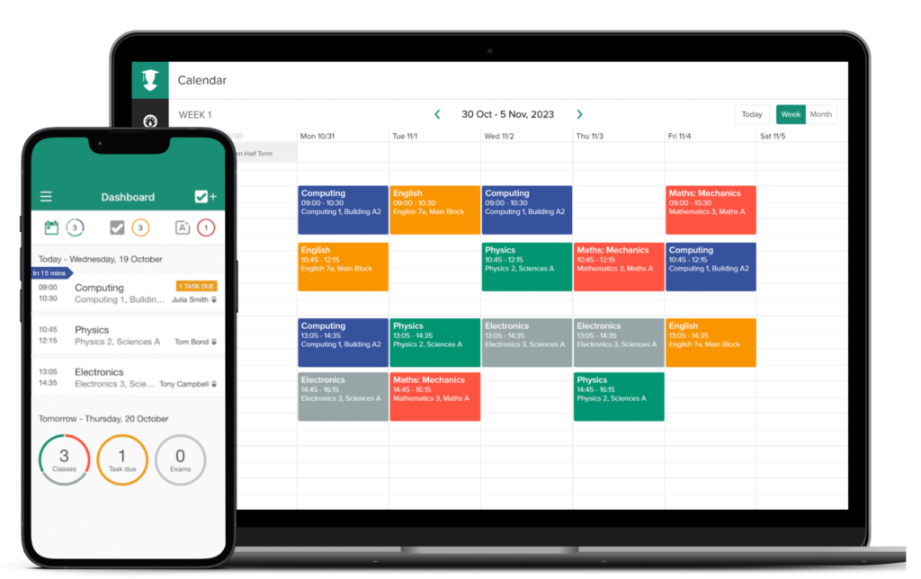 school timetable app hourly planner