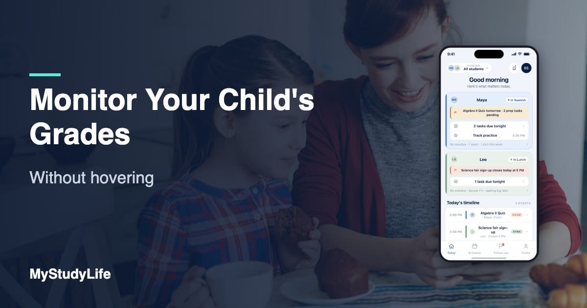 Monitor Your Child's Grades: Without hovering