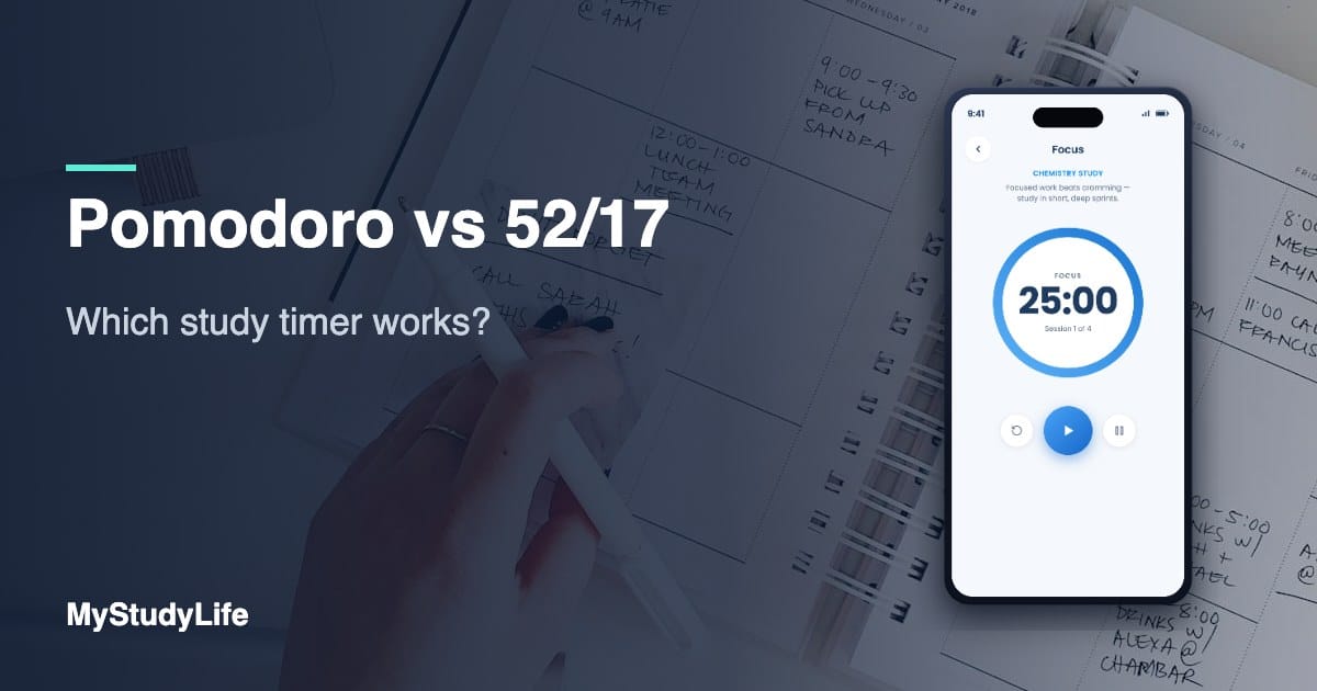 Pomodoro vs 52/17: Which study timer works?